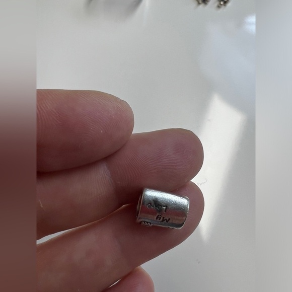 Pandora Love Letter, Red Enamel Sterling Silver Charm Bead - Picture 8 of 10